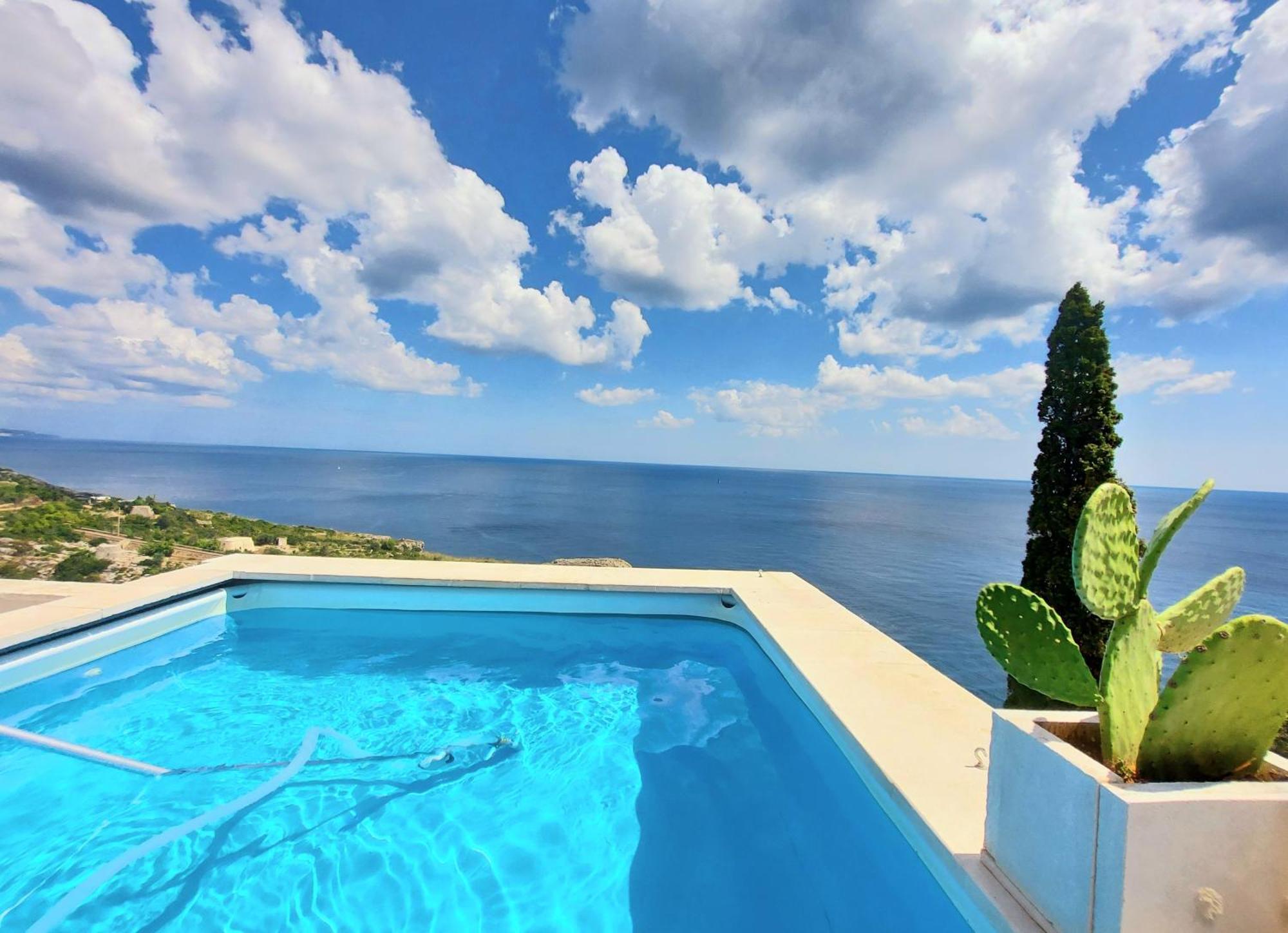 Blu Suite Cottage Sul Mare E Swimming Pool Tricase Luaran gambar